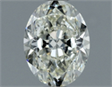 Natural Diamond 0.91 Carats, Oval with  Cut, I Color, VVS2 Clarity and Certified by IGI