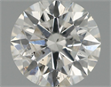 Natural Diamond 0.71 Carats, Round with Excellent Cut, F Color, SI2 Clarity and Certified by IGI