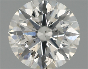 Picture of Natural Diamond 0.71 Carats, Round with Excellent Cut, F Color, SI2 Clarity and Certified by IGI