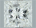 Natural Diamond 2.40 Carats, Princess with  Cut, H Color, SI2 Clarity and Certified by IGI