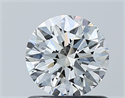 Diamante Natural 0.80 quilates, Redondo , Color F, claridad SI1 y certificado GIA
