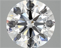 Del inventario de diamantes de laboratorio, 2.36 quilates, Redondo , Color E, claridad VVS2 y certificado IGI