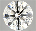 Natural Diamond 4.03 Carats, Round with Excellent Cut, I Color, VVS2 Clarity and Certified by IGI
