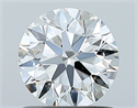 Natural Diamond 1.00 Carats, Round with Excellent Cut, H Color, SI1 Clarity and Certified by GIA