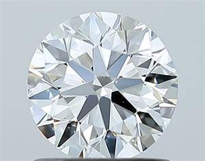 Picture of Natural Diamond 1.00 Carats, Round with Excellent Cut, H Color, SI1 Clarity and Certified by GIA