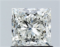 Natural Diamond 1.01 Carats, Princess with  Cut, H Color, VVS2 Clarity and Certified by IGI