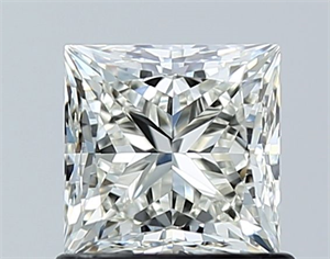 Picture of Natural Diamond 1.01 Carats, Princess with  Cut, H Color, VVS2 Clarity and Certified by IGI