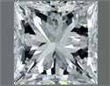 Natural Diamond 0.90 Carats, Princess with  Cut, G Color, VS1 Clarity and Certified by GIA