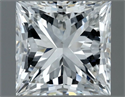 Natural Diamond 0.90 Carats, Princess with  Cut, G Color, VS1 Clarity and Certified by GIA