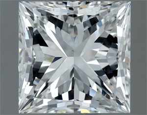 Picture of Natural Diamond 0.90 Carats, Princess with  Cut, G Color, VS1 Clarity and Certified by GIA