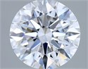 Lab Grown Diamond 2.53 Carats, Round with Ideal Cut, D Color, VVS1 Clarity and Certified by IGI
