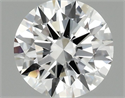Lab Grown Diamond 0.97 Carats, Round with Ideal Cut, D Color, VS1 Clarity and Certified by IGI