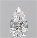 Natural Diamond 0.50 Carats, Pear with  Cut, E Color, VS1 Clarity and Certified by GIA