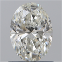 Natural Diamond 0.90 Carats, Oval with  Cut, I Color, VVS2 Clarity and Certified by GIA
