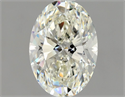 Natural Diamond 1.02 Carats, Oval with  Cut, J Color, SI1 Clarity and Certified by GIA