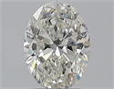 Natural Diamond 1.07 Carats, Oval with  Cut, G Color, SI1 Clarity and Certified by GIA