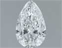 Natural Diamond 0.70 Carats, Pear with  Cut, E Color, VS2 Clarity and Certified by GIA