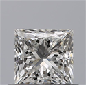 Natural Diamond 0.51 Carats, Princess with  Cut, G Color, VVS1 Clarity and Certified by GIA