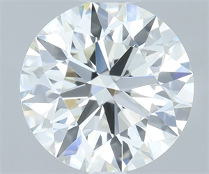 Picture of Natural Diamond 0.55 Carats, Round with Excellent Cut, K Color, VVS1 Clarity and Certified by GIA