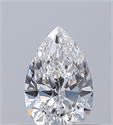 Diamante Natural 0.40 quilates, De pera , Color E, claridad VS1 y certificado GIA
