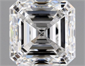 Diamante Natural 1.80 quilates, Asscher , Color E, claridad VVS2 y certificado GIA