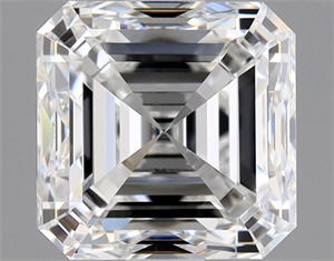 Foto Diamante Natural 1.80 quilates, Asscher , Color E, claridad VVS2 y certificado GIA de