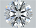 Lab Grown Diamond 1.03 Carats, Round with Ideal Cut, D Color, VVS2 Clarity and Certified by IGI
