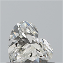 Natural Diamond 0.42 Carats, Heart with  Cut, I Color, VVS1 Clarity and Certified by GIA