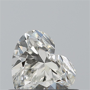 Picture of Natural Diamond 0.42 Carats, Heart with  Cut, I Color, VVS1 Clarity and Certified by GIA