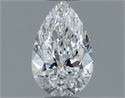Natural Diamond 0.52 Carats, Pear with  Cut, E Color, VS1 Clarity and Certified by GIA