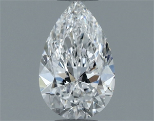 Picture of Natural Diamond 0.52 Carats, Pear with  Cut, E Color, VS1 Clarity and Certified by GIA