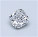 Natural Diamond 0.71 Carats, Cushion with  Cut, F Color, SI1 Clarity and Certified by GIA