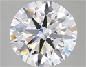 Lab Grown Diamond 2.51 Carats, Round with Ideal Cut, D Color, IF Clarity and Certified by IGI