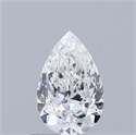 Natural Diamond 0.72 Carats, Pear with  Cut, F Color, SI1 Clarity and Certified by GIA