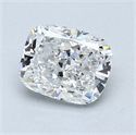 Natural Diamond 1.26 Carats, Cushion with  Cut, E Color, VS2 Clarity and Certified by GIA