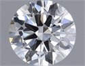 Natural Diamond 0.40 Carats, Round with Excellent Cut, I Color, VVS2 Clarity and Certified by GIA