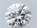 Natural Diamond 0.70 Carats, Round with Excellent Cut, F Color, SI1 Clarity and Certified by GIA