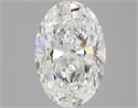 Natural Diamond 2.50 Carats, Oval with  Cut, F Color, VS2 Clarity and Certified by GIA