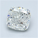 Natural Diamond 1.40 Carats, Cushion with  Cut, H Color, VS2 Clarity and Certified by GIA