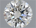 Natural Diamond 0.71 Carats, Round with Excellent Cut, K Color, SI2 Clarity and Certified by GIA