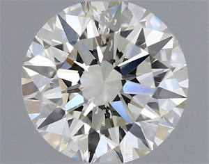 Picture of Natural Diamond 0.71 Carats, Round with Excellent Cut, K Color, SI2 Clarity and Certified by GIA