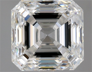 Foto Diamante Natural 1.80 quilates, Asscher , Color F, claridad VS1 y certificado GIA de