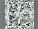 Natural Diamond 1.00 Carats, Princess with  Cut, I Color, IF Clarity and Certified by IGI