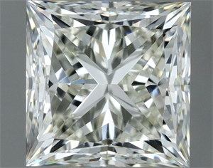 Picture of Natural Diamond 1.00 Carats, Princess with  Cut, I Color, IF Clarity and Certified by IGI