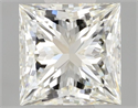 Natural Diamond 1.01 Carats, Princess with  Cut, I Color, IF Clarity and Certified by IGI