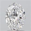Natural Diamond 1.20 Carats, Oval with  Cut, D Color, VS1 Clarity and Certified by GIA