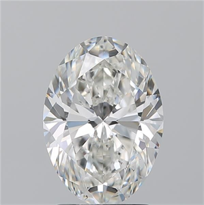 Picture of Natural Diamond 2.51 Carats, Oval with  Cut, G Color, SI1 Clarity and Certified by GIA
