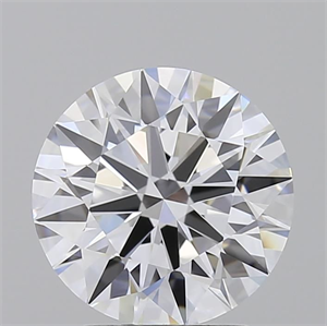 Picture of Lab Grown Diamond 2.07 Carats, Round with Excellent Cut, D Color, IF Clarity and Certified by GIA