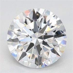 Picture of Lab Grown Diamond 2.05 Carats, Round with Ideal Cut, D Color, IF Clarity and Certified by IGI