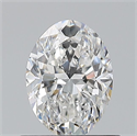 Natural Diamond 0.70 Carats, Oval with  Cut, E Color, VS2 Clarity and Certified by GIA